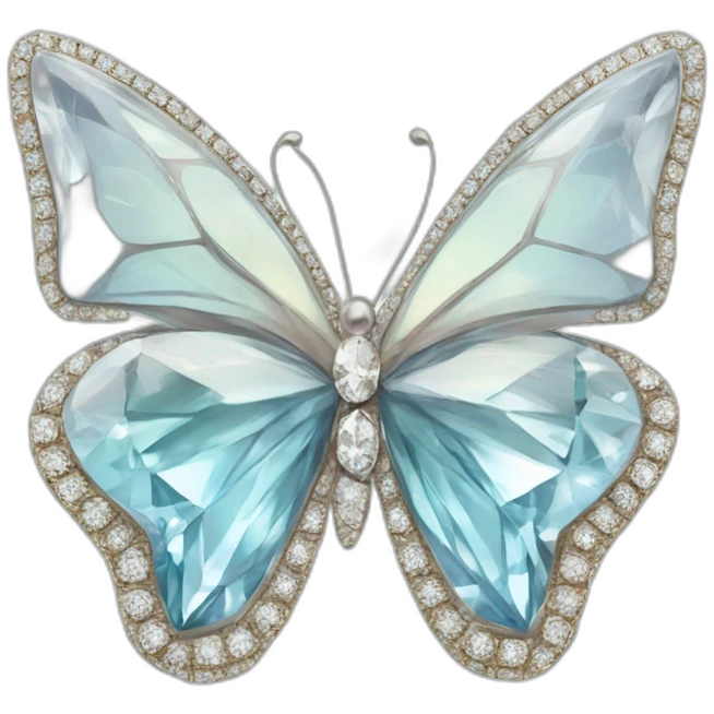 Diamond and butterfly collaboration  emoji
