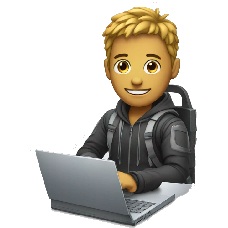 cybersportsman with laptop emoji