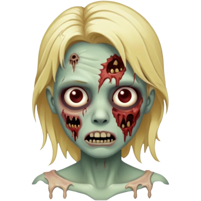 blonde zombie emoji
