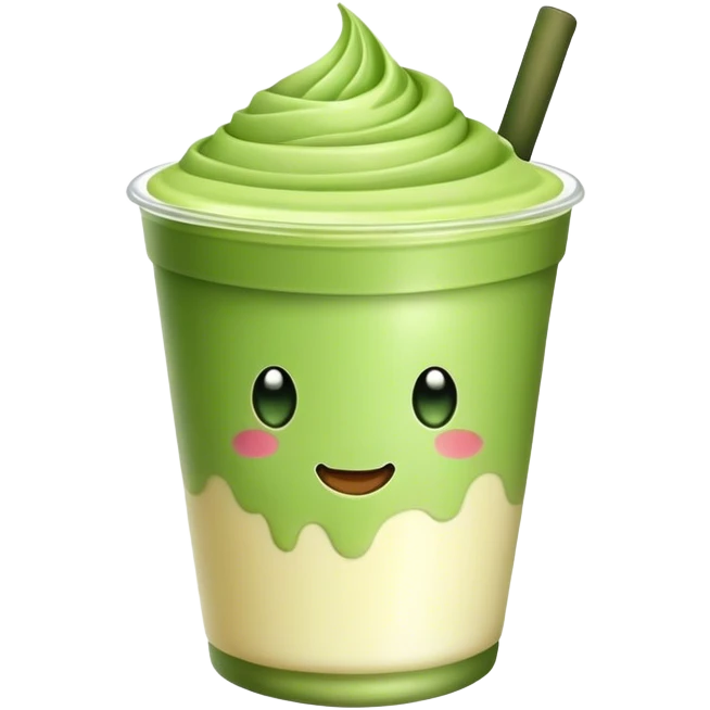 Vanilla matcha emoji