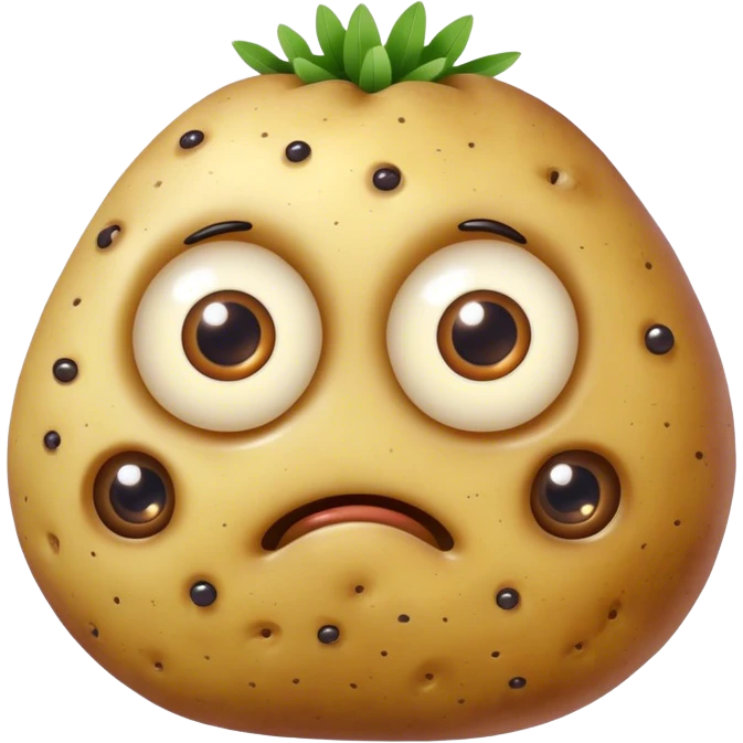 many eyeballs potato creature  emoji