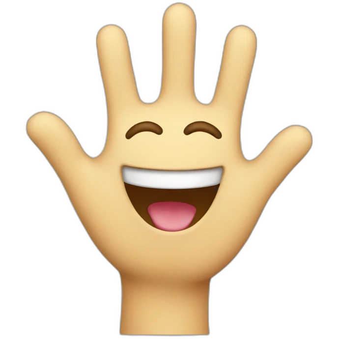 smiling emoji waving hand emoji