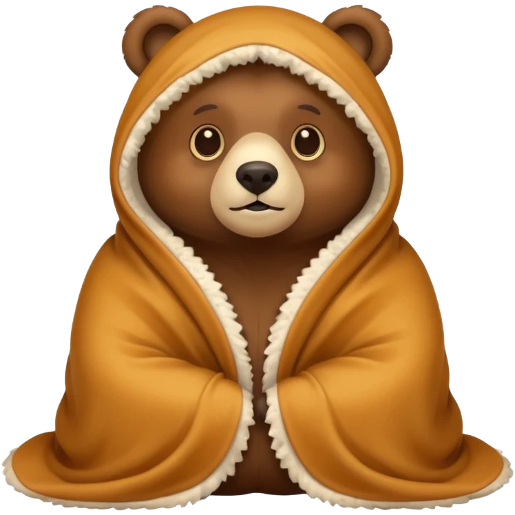 Bear under blacket emoji