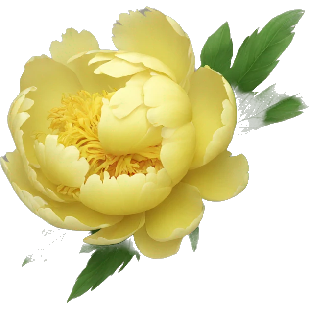 yellow Peony emoji