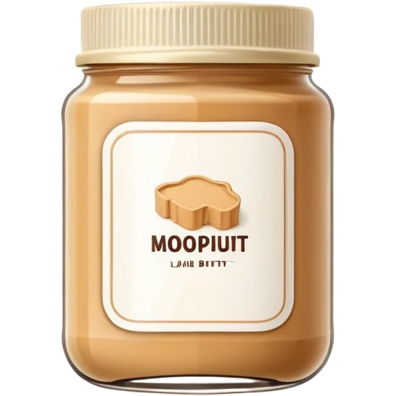 food jar like peanut butter with wireframe outline label, simple line drawing label, container with geometric line label emoji