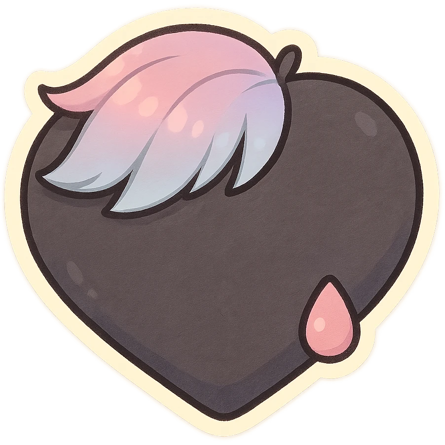 pastel emo black object   emoji