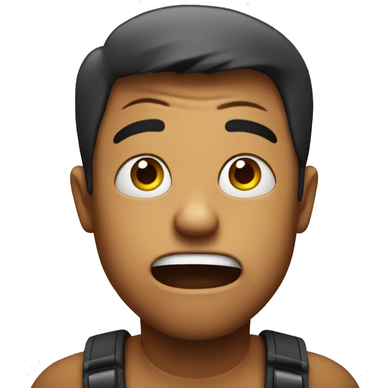 Default emoji shocked face emoji