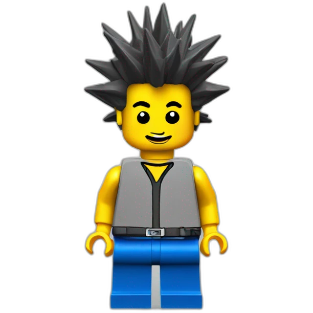 Lego spiky hair emoji