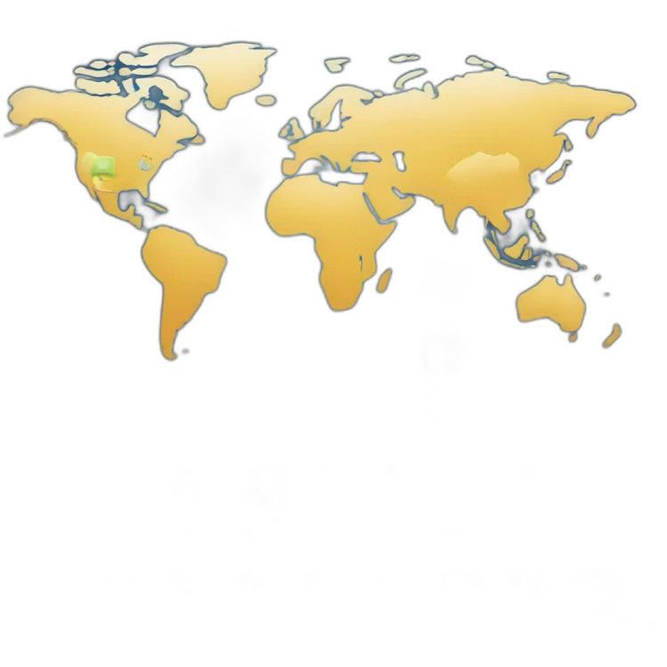 AI dashboard with world map emoji