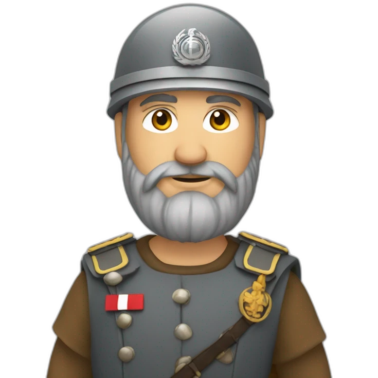 Un jarl allemand avec son uniforme  emoji