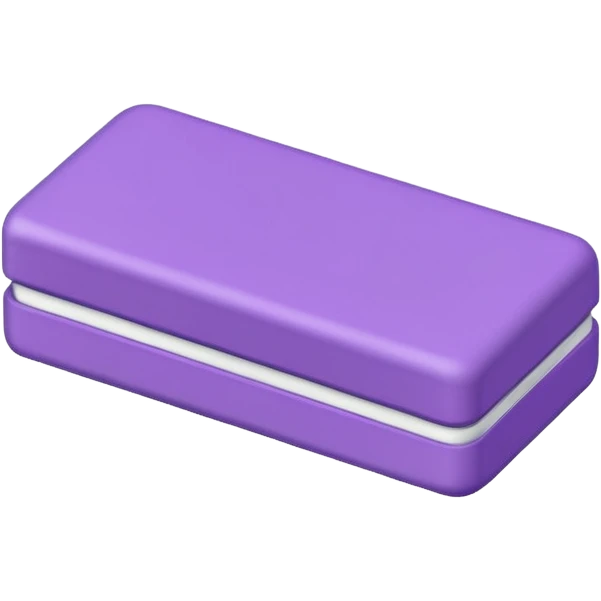 Purple rectangular eraser emoji