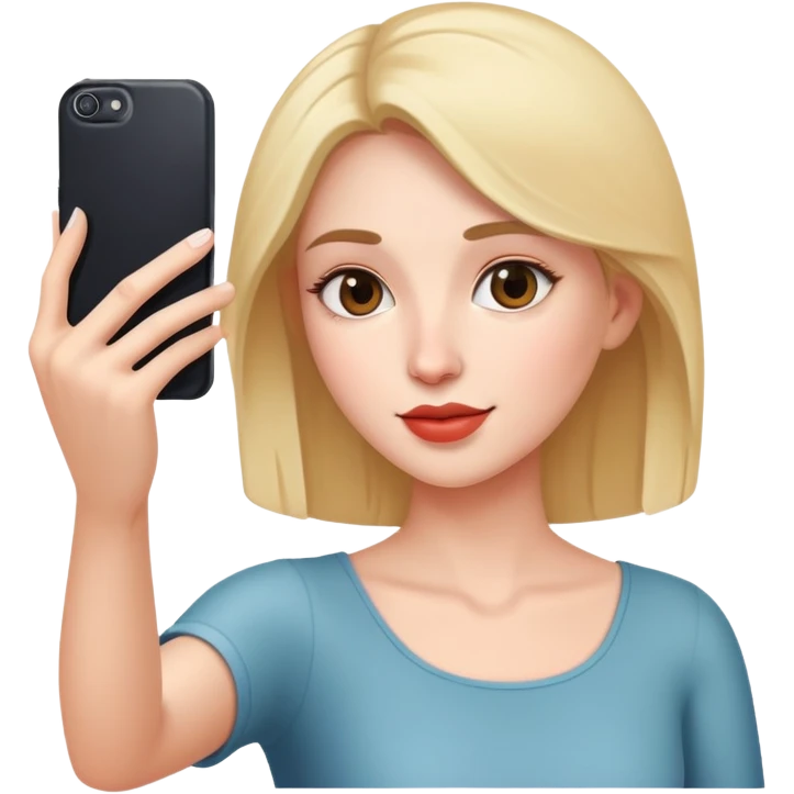 woman taking a selfie emoji