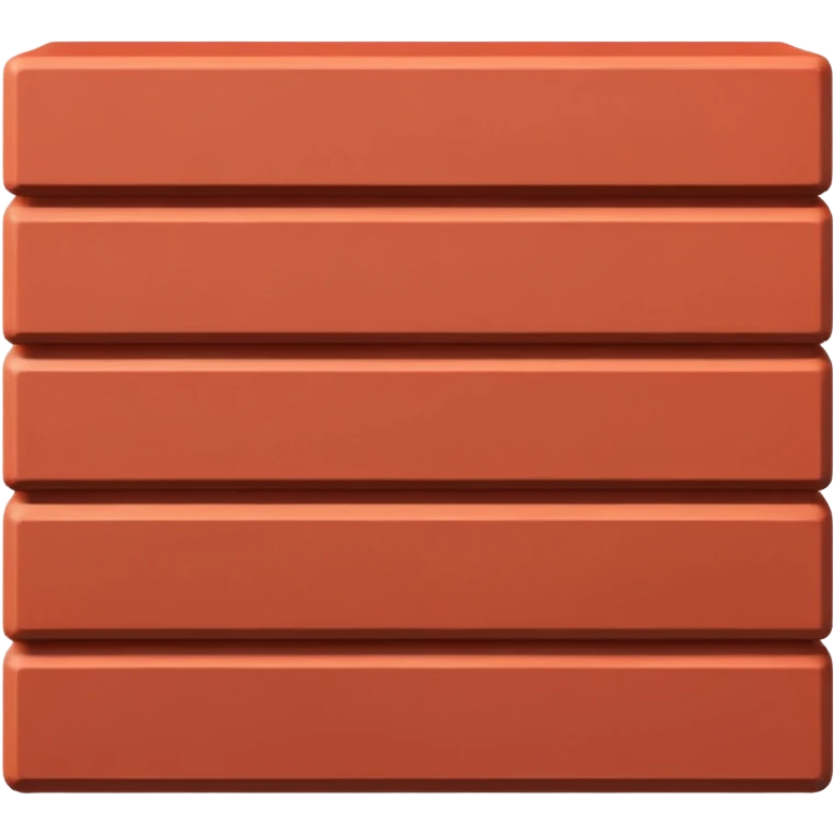 three 3d bricks emoji