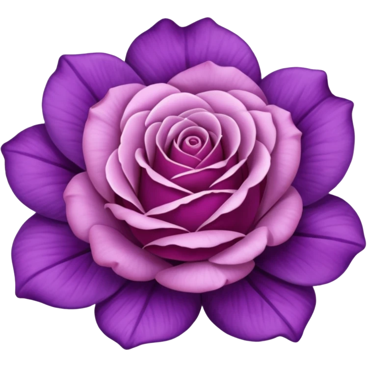 Rose violette emoji