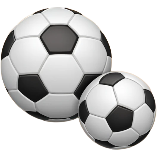 A close-up of footballs and a goal on a covered indoor futsal court with a wooden floor. The scene highlights the details of the balls and goalposts, with the smooth, polished court surface creating a clean and focused atmosphere for the game. emoji