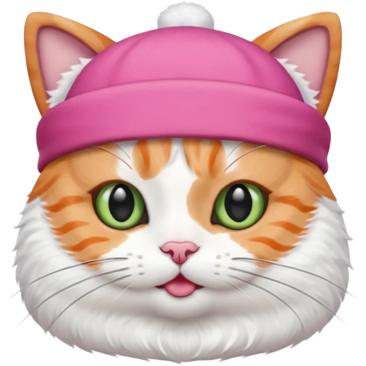 cat with a sushi-themed hat emoji