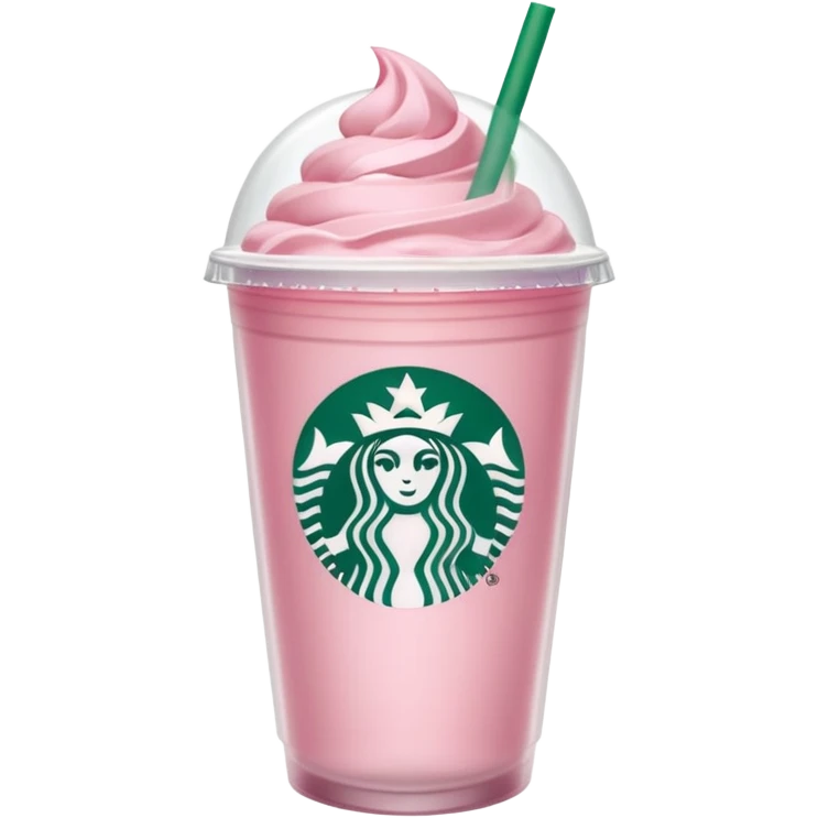pink drink from star bucks that has the logo light pink with no whip cream emoji