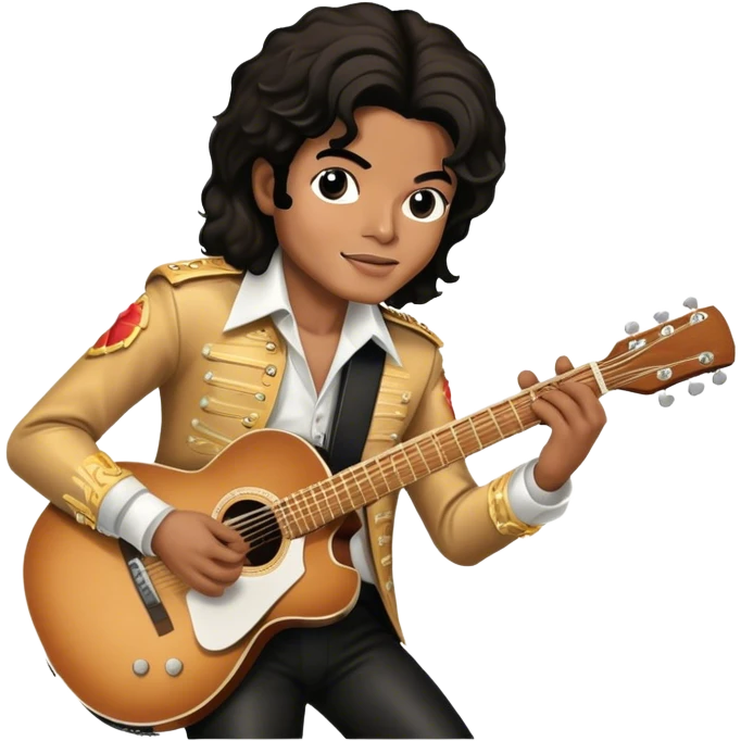 michael jackson playing the guitar emoji