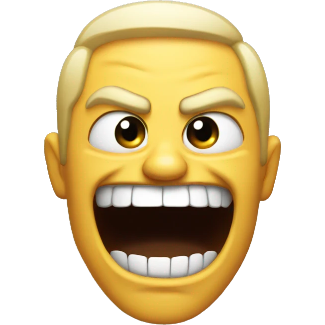 Angry laughing  emoji