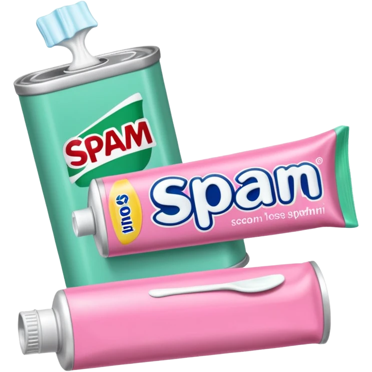 spam meat toothpaste  emoji