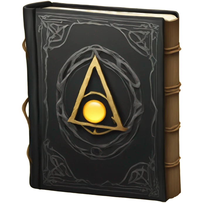 Black grimoire book emoji