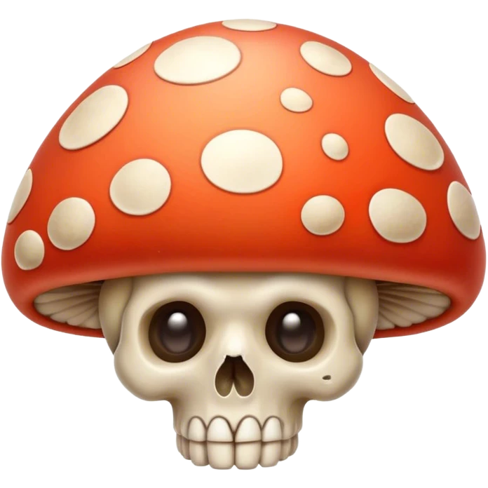 mushrooms with death cute  emoji