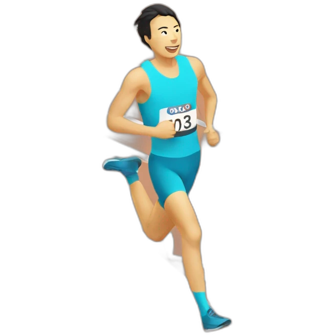 kazakh crossing the finish line emoji
