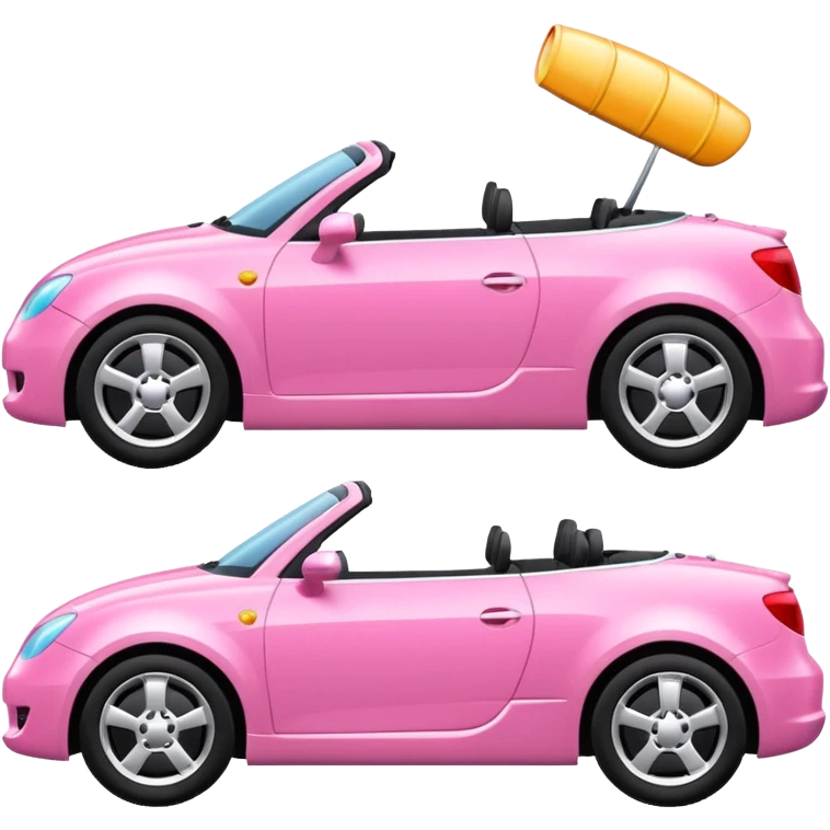 pink car emoji
