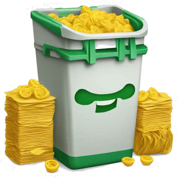 canasta de basura emoji