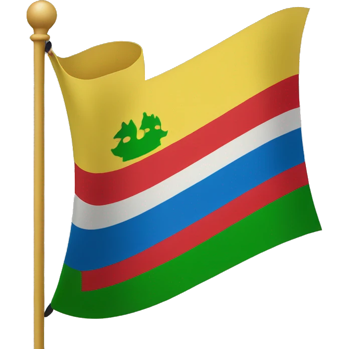 Dagestan Flagge  emoji