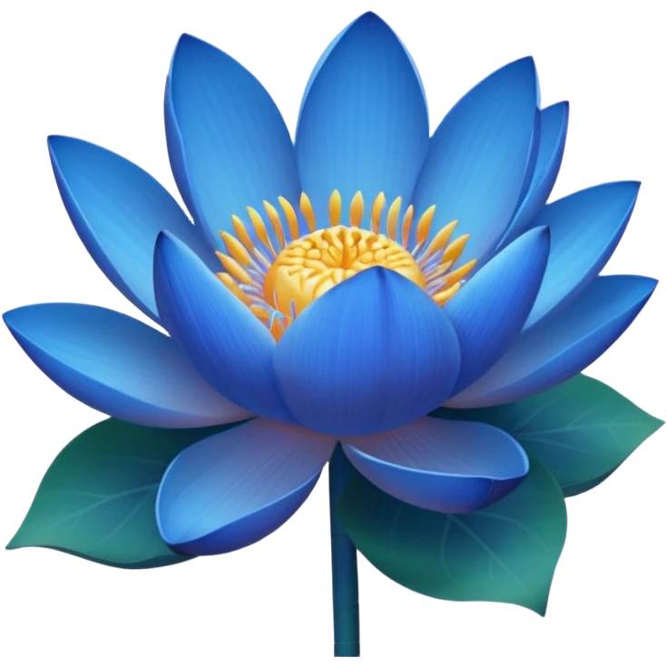 Bouquet of blue lotus emoji
