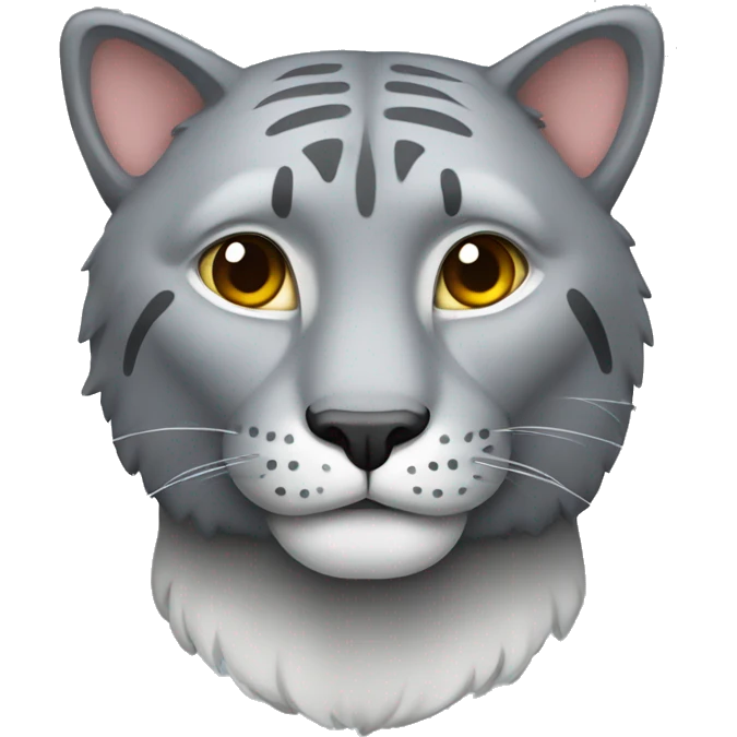 Grey big cat  emoji