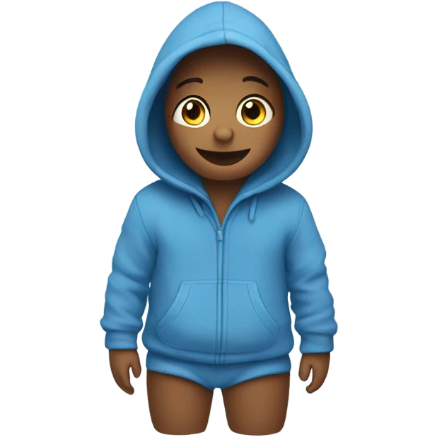 Children’s warm blue jumpsuit emoji