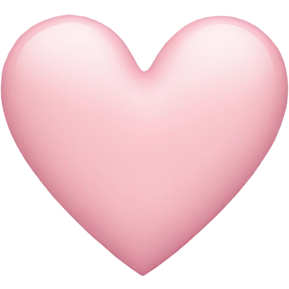 Pastel pink heart  emoji