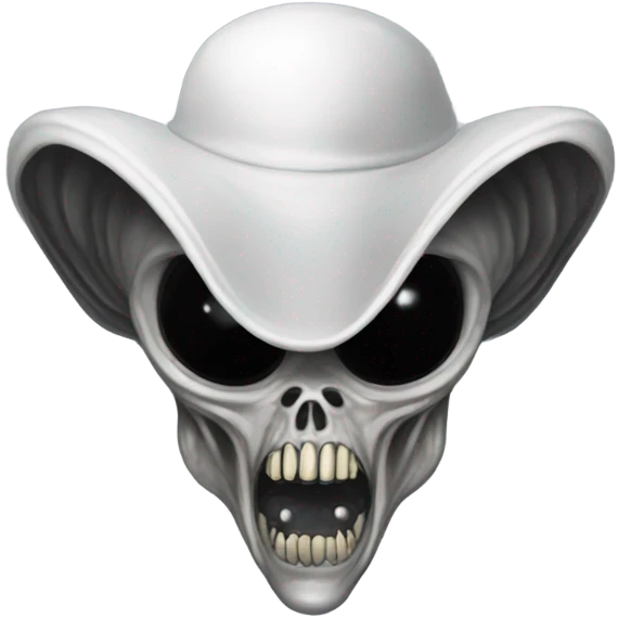 Alien xenomorph with Pimp Hat emoji
