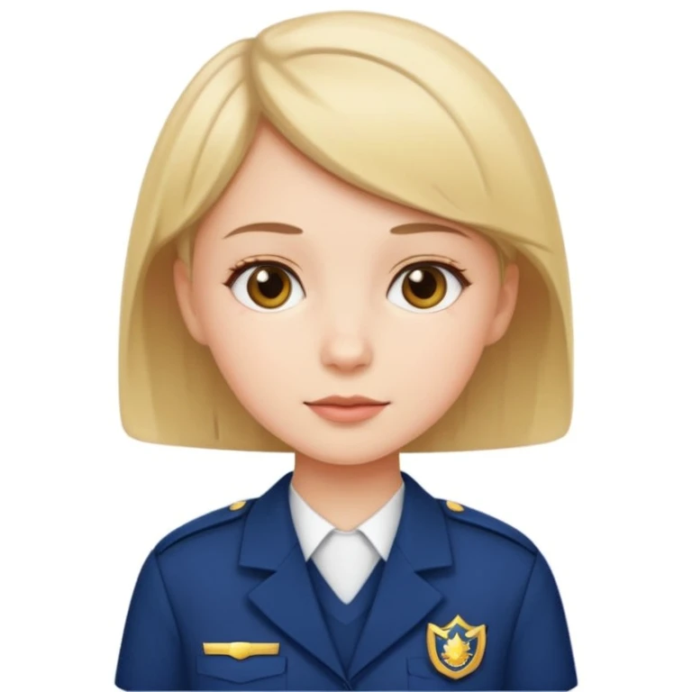 school white girl with short hair emoji