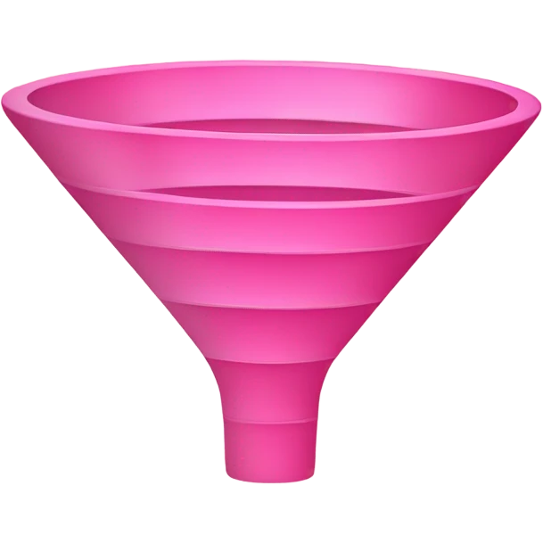 pink color sales funnel emoji