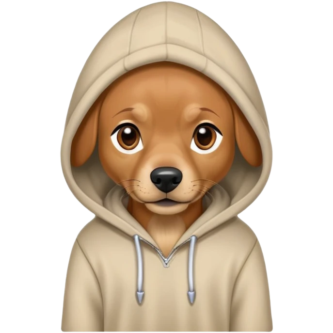 pincher dog with a hoodie emoji