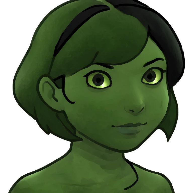 Brown female with black hair  emoji