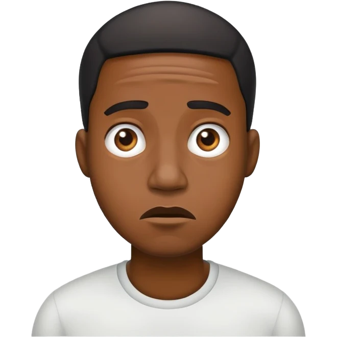 black man confused emoji