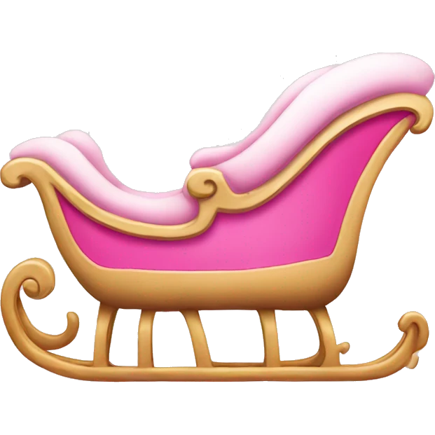pink sleigh emoji