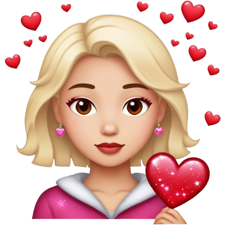 Valentine’s Day sparkle person named Kaiya emoji