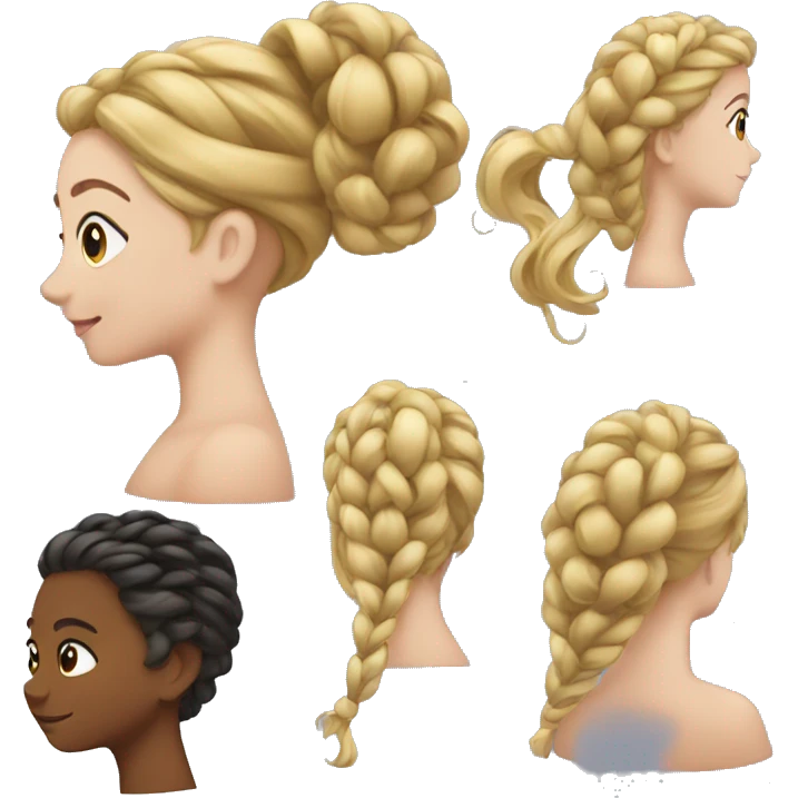 French hair twist emoji