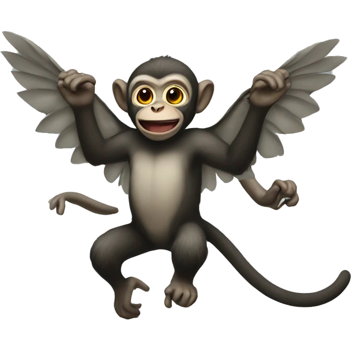 Flying monkey emoji