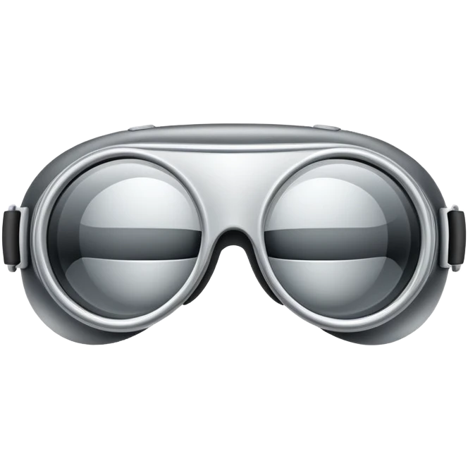 Apple futuristic vr headset vision pro goggles emoji