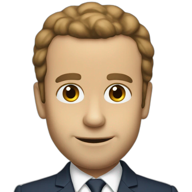 Macron simson emoji