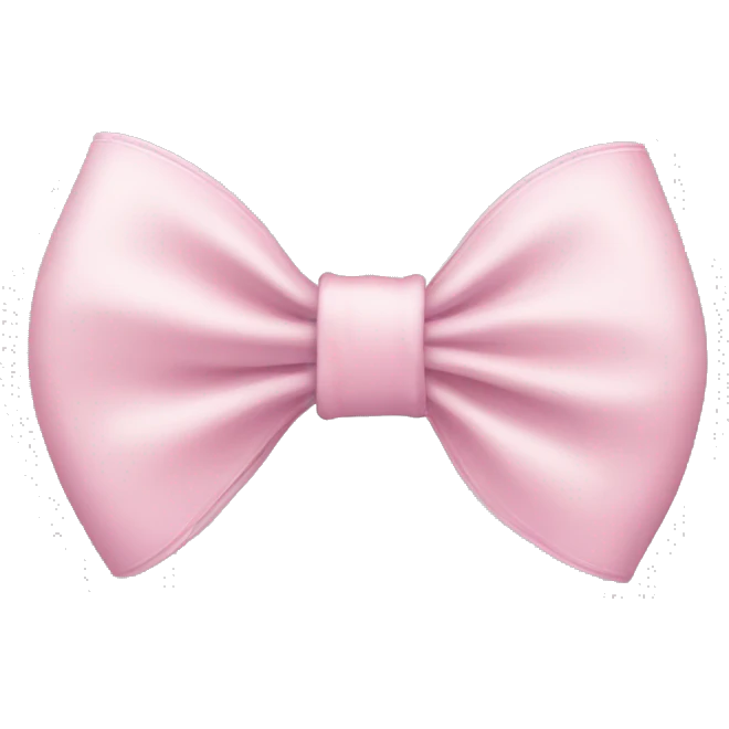 light pink bow  emoji