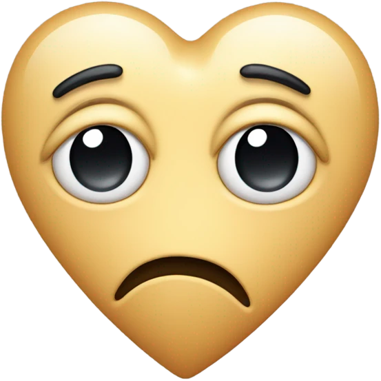 Sad heart emoji