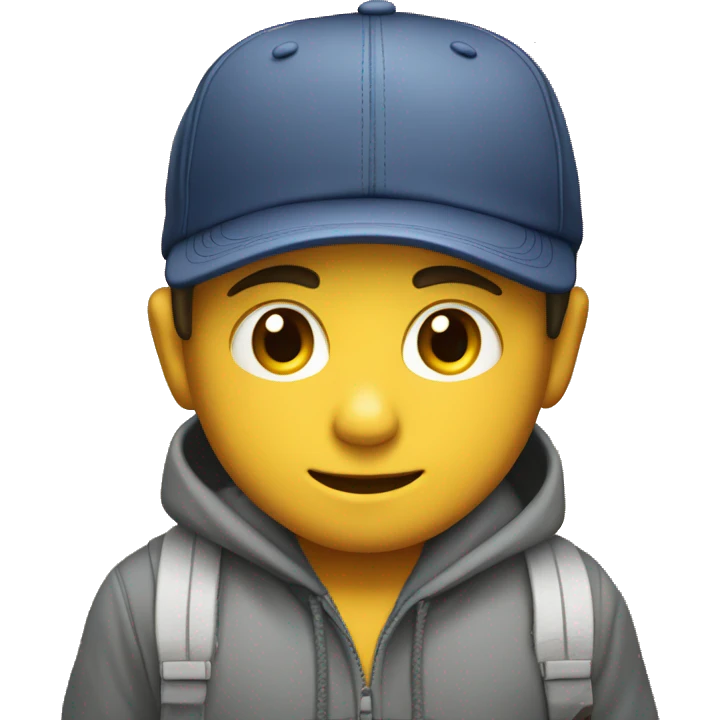Niño con una gorra jorda emoji
