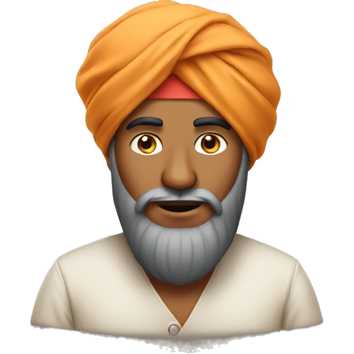 indian man wearing turban  emoji